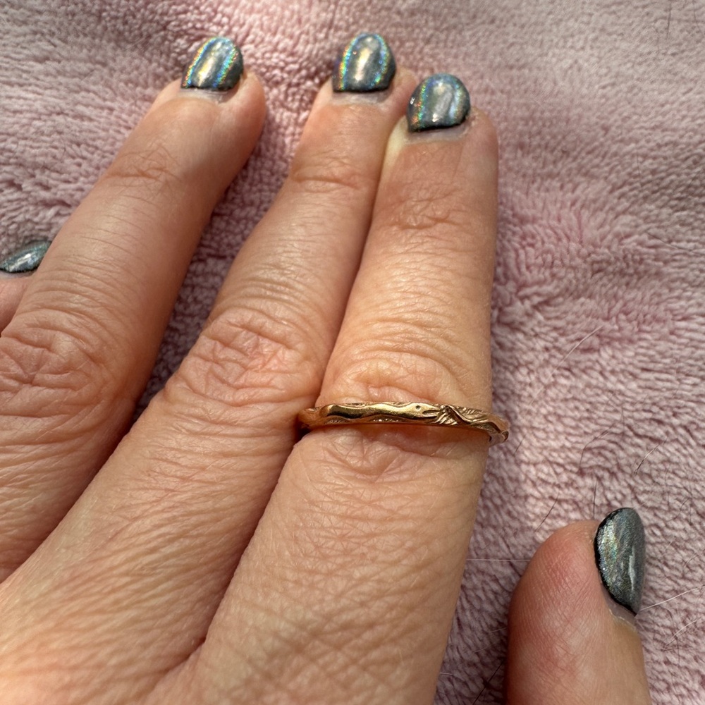 Serpent d'Eau Ring Rose Gold Size 8